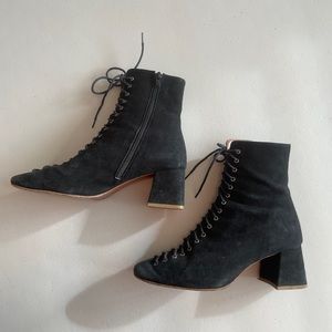 ❌SOLD❌by FAR suede lace boot